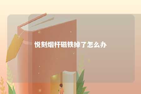 悦刻烟杆磁铁掉了怎么办